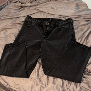 Express Charcoal Boyfriend Jeans